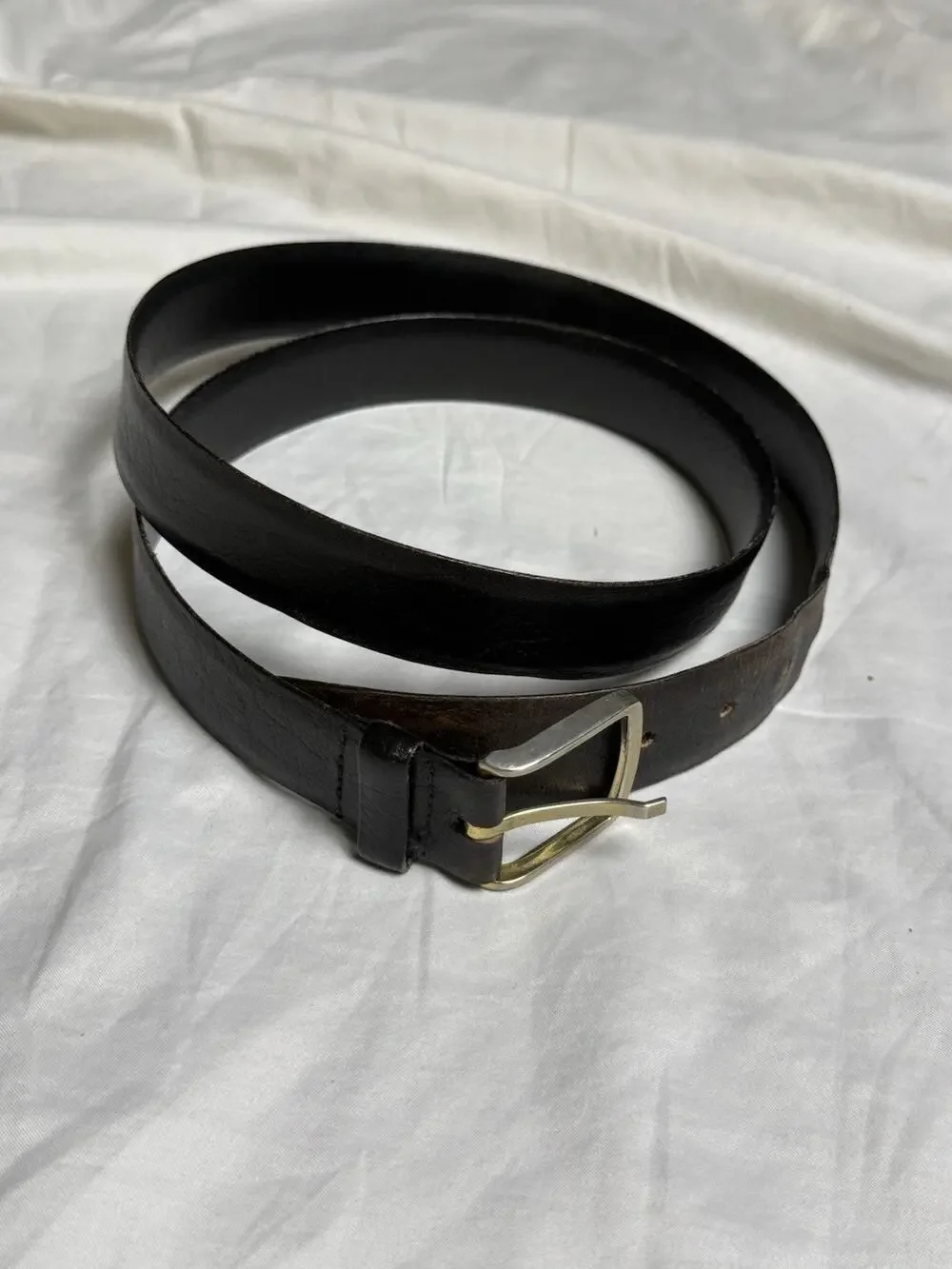 Steerhide Leather Belt Mens Size 38 Brown Heavy Duty Full Grain Western Dress